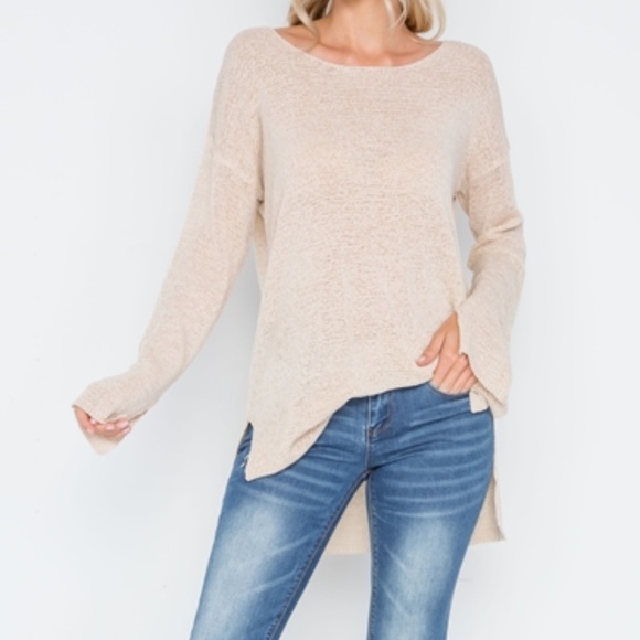 Hollywood Lightweight Knit Sweater (Linen) - Picture 4 of 6